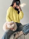 Gray Knitted Womens Short Cardigan With Zipper Winter Sweater Cute Vintage White Cardigan With Hood 8