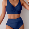 VigoBreviya 2025 Sexy Solid Strapped Swimwear Women Cross Push Up Bikini Set Brazilian Lady Swimsuit