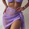 SeeThrough Scarf Cover Up Dress Chiffon Swimwear Wrap CoverUps For Women 10
