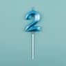 Blue Pink Number Candles Cake Topper For Birthday Baby Shower Decorations 18