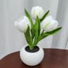 WhitePink LED Tulip Night Light Dormitory Bedroom Bedside Ambient Light Sleep Light 5