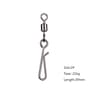 Heavy Duty Fishing Tackle Durable Stainless Steel Solid Ring Ball Bearing Barrel Snap Connector Rol 5