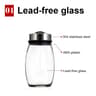 Glass Organizer Set Rack Rotating Seasoning Sugar Pepper Salt Shakers Holder For Kitchen Storage 6