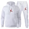 Men Jogging Set Comfortable LongSleeved Sweatshirt  Casual Pants 2 Piece Sportswear Set 2