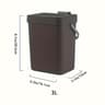EcoFriendly Sealed Trash Bin For Kitchen  Office  No Electricity Required 6