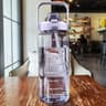Portable Water Bottle With Straw And Time Marker For Outdoor Sports  Fitness 3