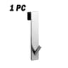 Shaped Stainless Steel Shower Door Hook  Towel  Bathrobe Holder For Glass Doors 6