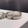 Romantic Couple Rings Set Adjustable Couple Rings Promise Jewelry Gift For Him And Her 7