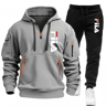 Men Running And Training Hoodie Sweatpants Outfit Set 11