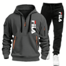 Men Running And Training Hoodie Sweatpants Outfit Set 12