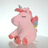 Multicolored Light Up Unicorn Plush Toy Pink