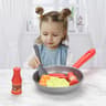Children Kitchen Food Toys Simulation Cookware Game Set Pretend Play Pot Steak Vegetable Bread Hot  1