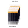 Retractable Gel Pens Set Smooth Black Red  Blue Ink Ballpoint Pens for Writing Office  School S