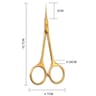 Professional Stainless Steel Cuticle Scissors Precision Dead Skin Remover for Manicure  Nail Art