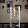 Vintage Glass Oil Lamp Transparent Glass Candlestick With Interior Light Chamber Decorative Candle  5