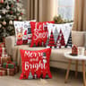 Christmas Ornament Pillow Case Set Merry Christmas Cushion Cover Home Decorations Navidad Gifts New 4
