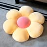 Pink Flower Pillow Bay Window Seat Cushion Girly Six Petal Flower Design For Kids Room 8