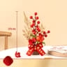 Get Rich Chinese Artificial Flowers Red Berry Branch Wedding Pots Tabletop Decoration 7