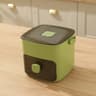 Cube Ice Maker With Lid Easy Release Silicone Ice Cube Tray And Storage Bin 7