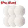EcoClean Reusable Wool Dryer Balls Set Natural Fabric Softener  Eco Friendly Laundry Dryer Balls 6