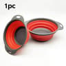 Space Saving Silicone Collapsible Colander  Foldable Strainer Drain Basket 6