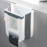 Space Saver Wall Mounted Folding Trash Can Kitchen Cabinet Door Trash Bin 6