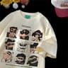 Shin Chan Vintage Cotton Graphic Tee Unisex Cartoon Streetwear T Shirt 1
