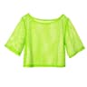 Retro Neon Fishnet Party Top For Women Costume Dance Shirt 6