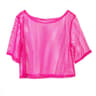 Retro Neon Fishnet Party Top For Women Costume Dance Shirt 3
