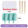 Cute Animal  Heart Silicone Popsicle Mold Set With Lid And Sticks 5