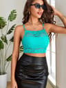 Lace Backless Cami Bralette For Women Breathable Lace Camisole Crop Top With Built In Support 7