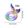 Rainbow Tail Thickened Inflatable Pool Float Ring For Adults Beach Party Summer Fun 4