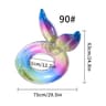 Rainbow Tail Thickened Inflatable Pool Float Ring For Adults Beach Party Summer Fun 5