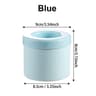 Portable Silicone Ice Bucket  Round Ice Cube Mold For Wine Ice Cooler Home Bar Ice Maker 5