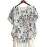 Retro Breeze Printed Beach Shirt For Women 3