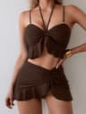 Coastal Chic Convertible Tankini Set With Cover Up  Strapless Bikini Design 0