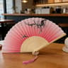 Vintage Silk Folding Hand Fan Elegant Bamboo Folding Fan For Dance Decor  Gifts 1