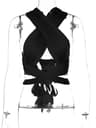 Sienna Criss Cross Halter Crop Top Backless Summer Going Out Top For Women 2