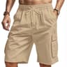 Trail Ease Multi Pocket Cotton Linen Cargo Shorts For Men 2