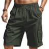Trail Ease Multi Pocket Cotton Linen Cargo Shorts For Men 5