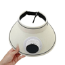 Solar Powered Fan Hat Wide Brim Cooling Sun Visor For Beach Hiking  Outdoor Adventures 4