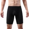 Mens Boxer Briefs Breathable Mesh Ice Silk Underwear With Support Pouch Long Leg Design 2