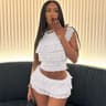 Chic Hollow Knit Womens Shorts Set With Pleated Shorts And Slim Fit Top 2