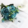 Artificial Roses Silk Peony Bouquet Home Decoration Accessories Wedding Party Flowers Scrapbook Cra 9