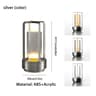 Creative Rechargeable LED Cordless Table Lamp ABS Desk Lamps For Bedside Camping Atmosphere Light 7