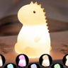 Cute Pear Night Light Dimmable USB Rechargeable Touch Control Silicone Stress Relief Pat Duck Lam