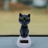 Solar Energy Car Decoration Cartoon Cat Shaking Head Doll Creative Automotive Interior Gift 9