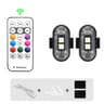 Colors RGB LED Strobe Lights Car Motorcycle Flash Light Wireless Aircraft Airplane Helicopter Posit 0
