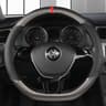 Universal D Shape Steering Wheel Cover Breathable Anti Slip Grip For Car Steering Wheels 2