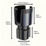Universal Car Cup Holder Extender With Adjustable Base For Large Bottles Cups  Tumblers 5